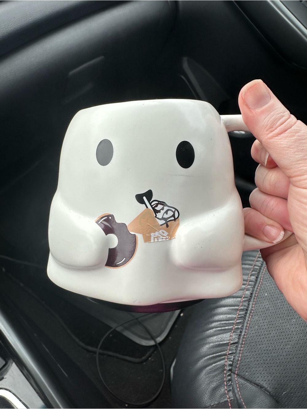 Tim Hortons ghost mug - marks from use